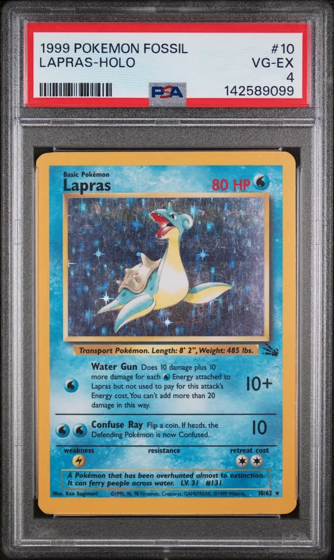 Lapras-Holo, Fossil, PSA 4