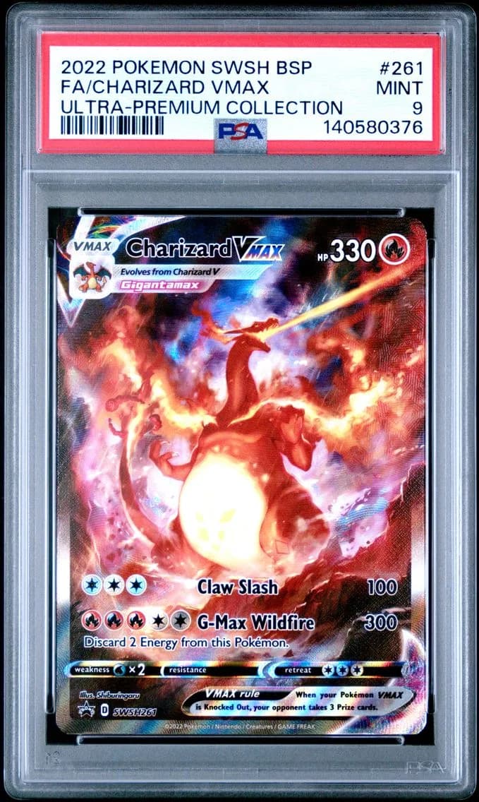 Charizard VMAX, Swsh Black Star Promo, PSA 9