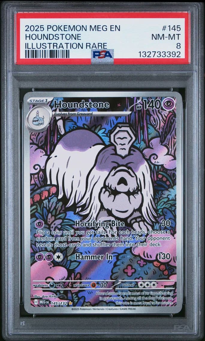 Houndstone, Mega Evolution, PSA 8