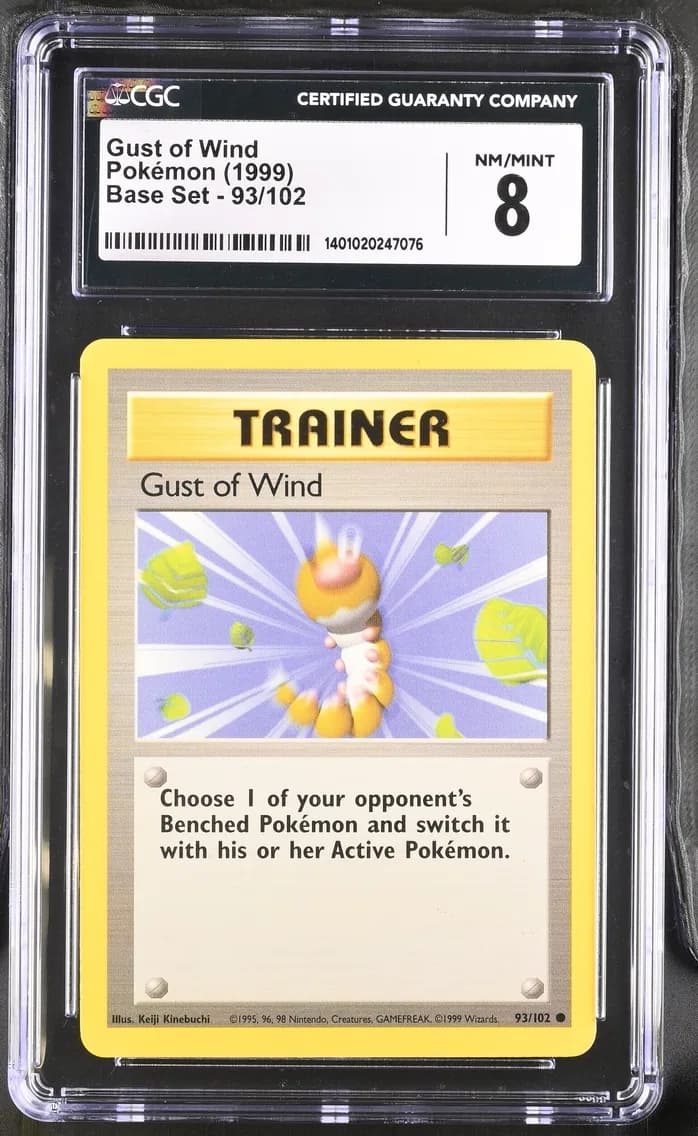 Gust of Wind, Base Set - Unlimited, CGC 8