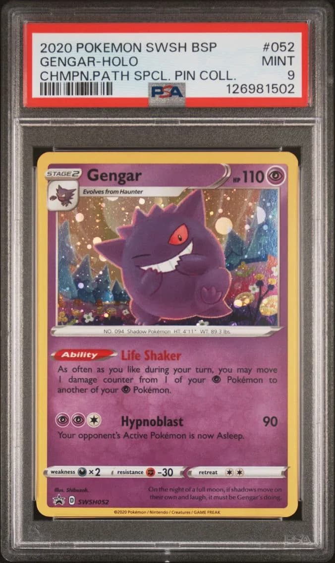 Gengar-Holo, Swsh Black Star Promo, PSA 9