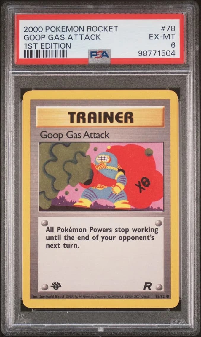 Goop Gas Attack 1st Edition, Rocket, PSA 6