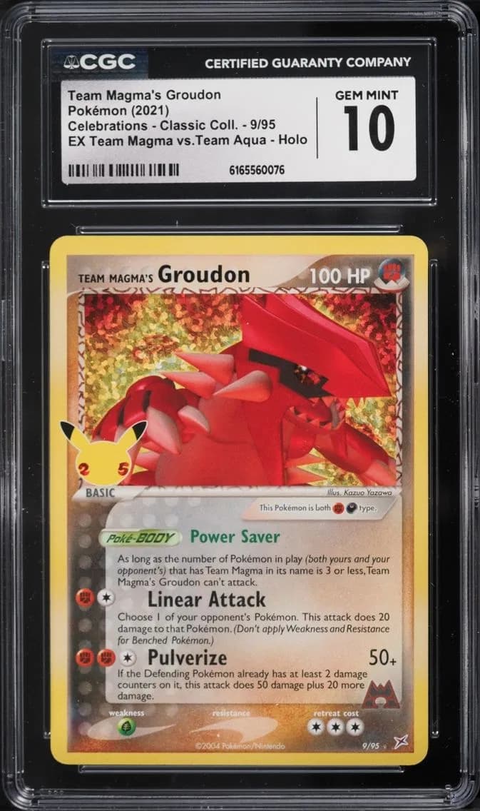 Team Magma's Groudon, Celebrations - Classic Collection, CGC 10