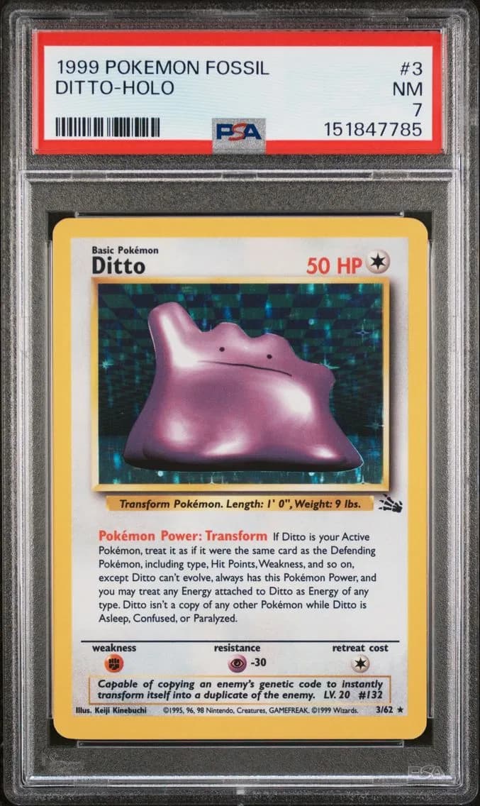 Ditto-Holo, Fossil, PSA 7