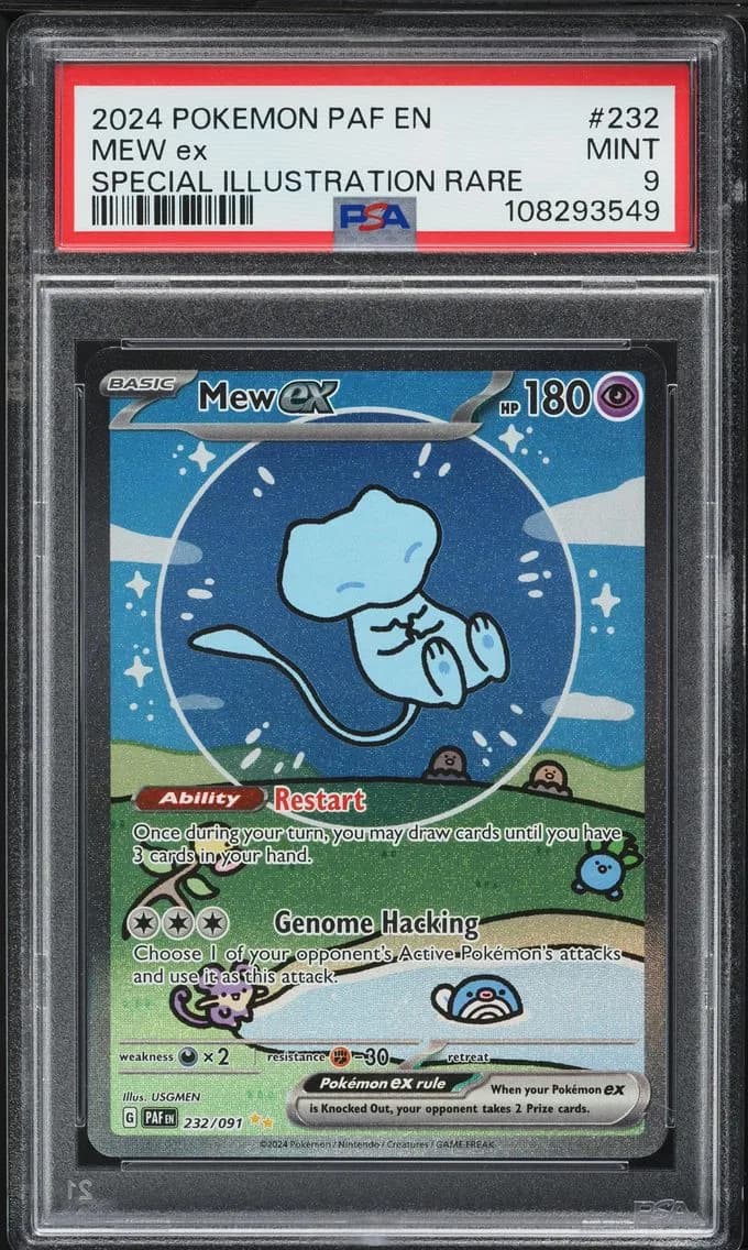 Mew ex, Paldean Fates, PSA 9