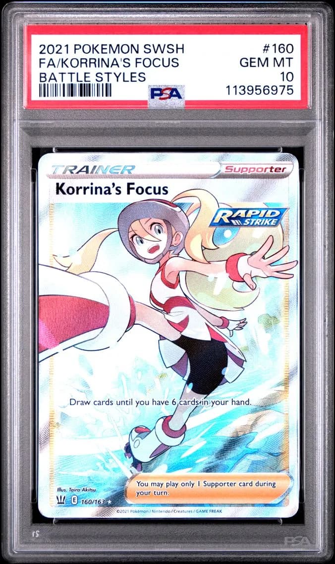 Korrina's Focus, Sword & Shield Battle Styles, PSA 10