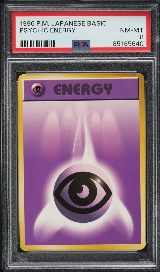 Japanese Base Set Psychic Energy, Japanese Basic, PSA 8