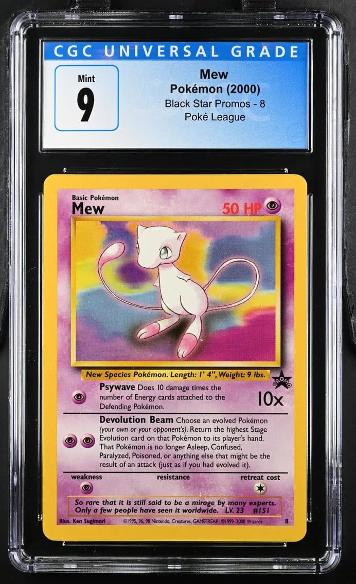 Mew, Black Star Promos - WotC, CGC 9