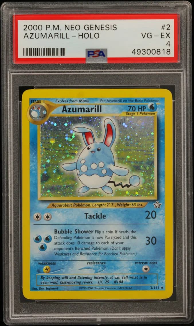 Azumarill-Holo, Neo Genesis, PSA 4