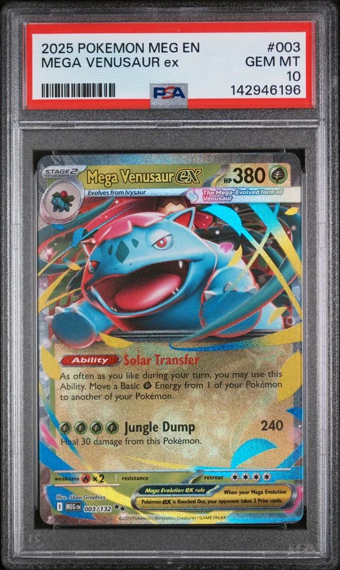 Mega Venusaur EX, Mega Evolution, PSA 10