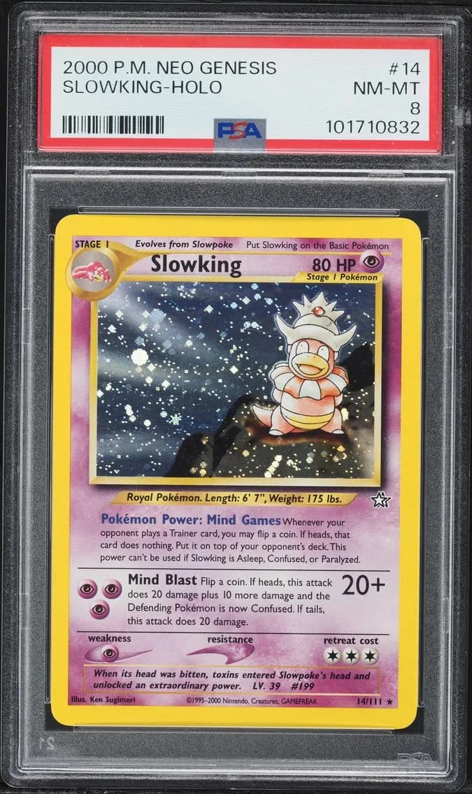 Slowking-Holo, Neo Genesis, PSA 8
