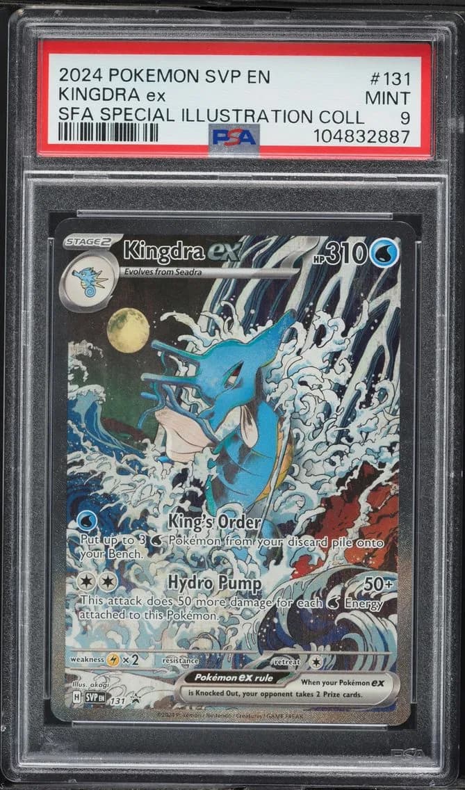 Kingdra EX, SV Black Star Promo, PSA 9