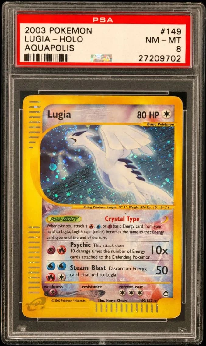 Lugia-Holo, Aquapolis, PSA 8