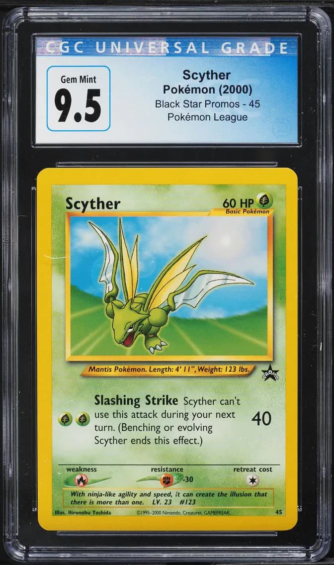 Scyther, Black Star Promos - WotC, CGC 10