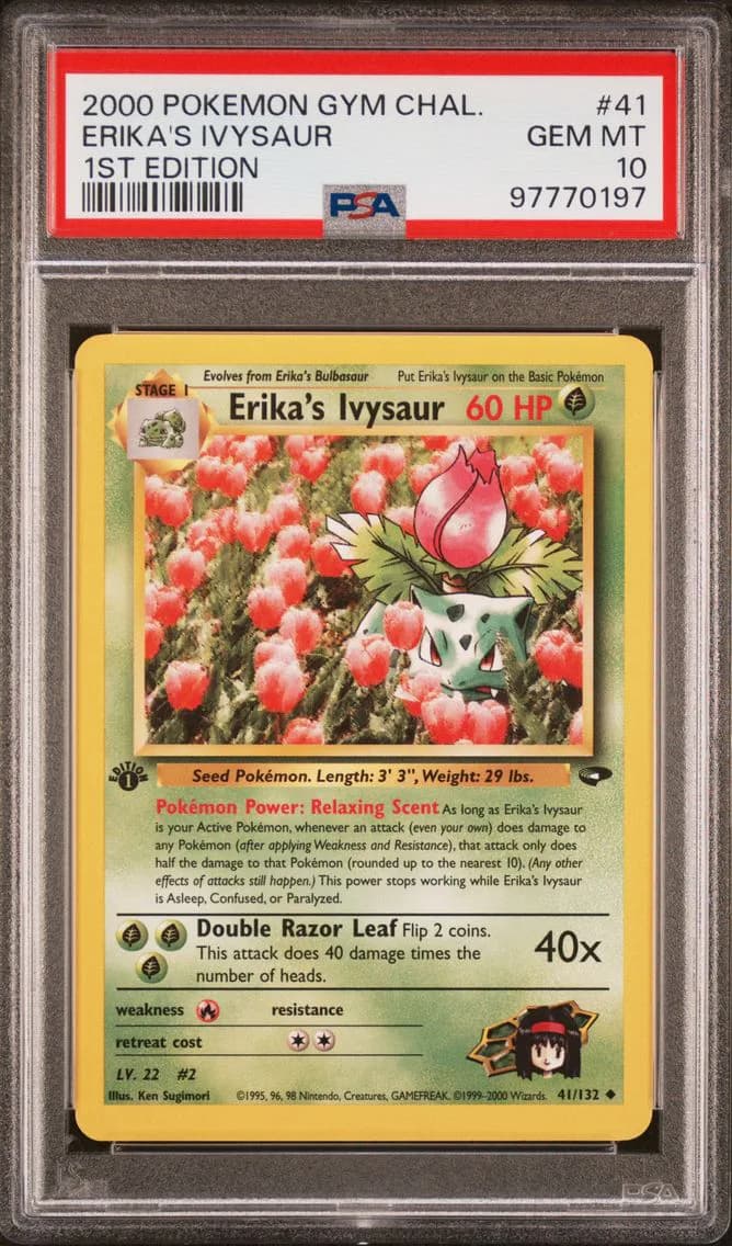 Erika'S Ivysaur, Gym Challenge, PSA 10