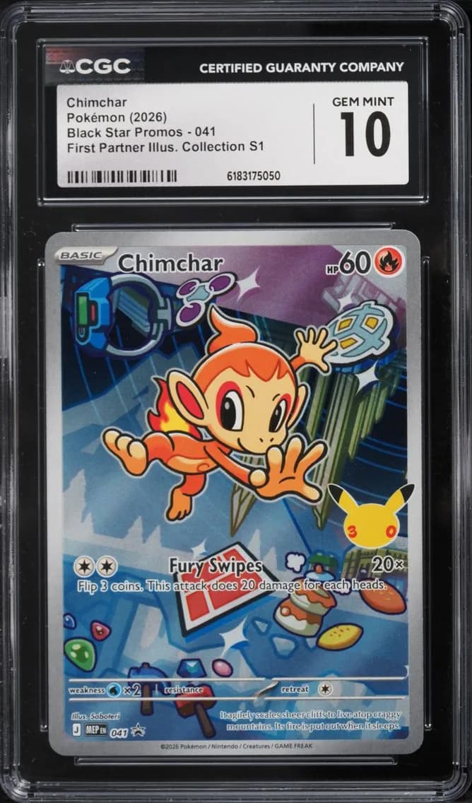Chimchar, Black Star Promos - Mega Evolution MEP EN, CGC 10