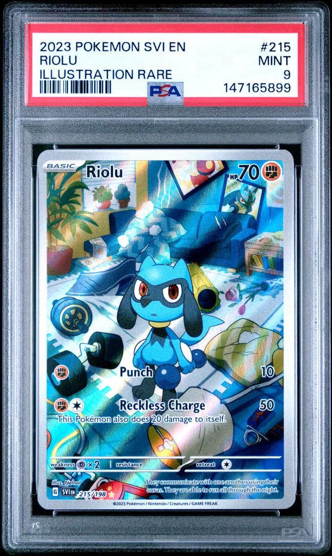 Riolu, Scarlet & Violet, PSA 9