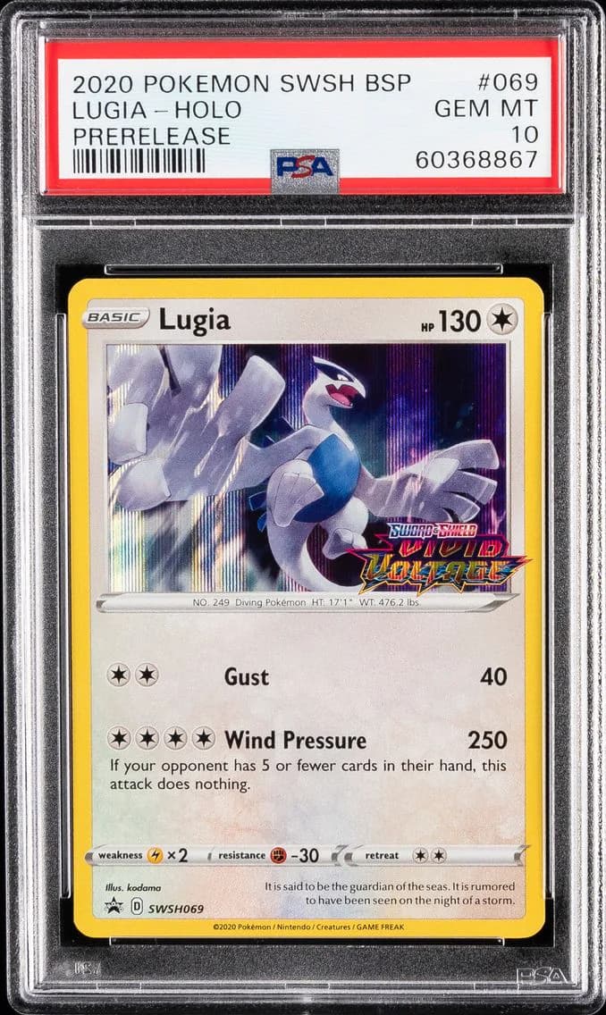 Lugia-Holo, Swsh Black Star Promo, PSA 10