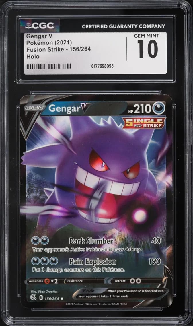 Gengar V, Fusion Strike, CGC 10