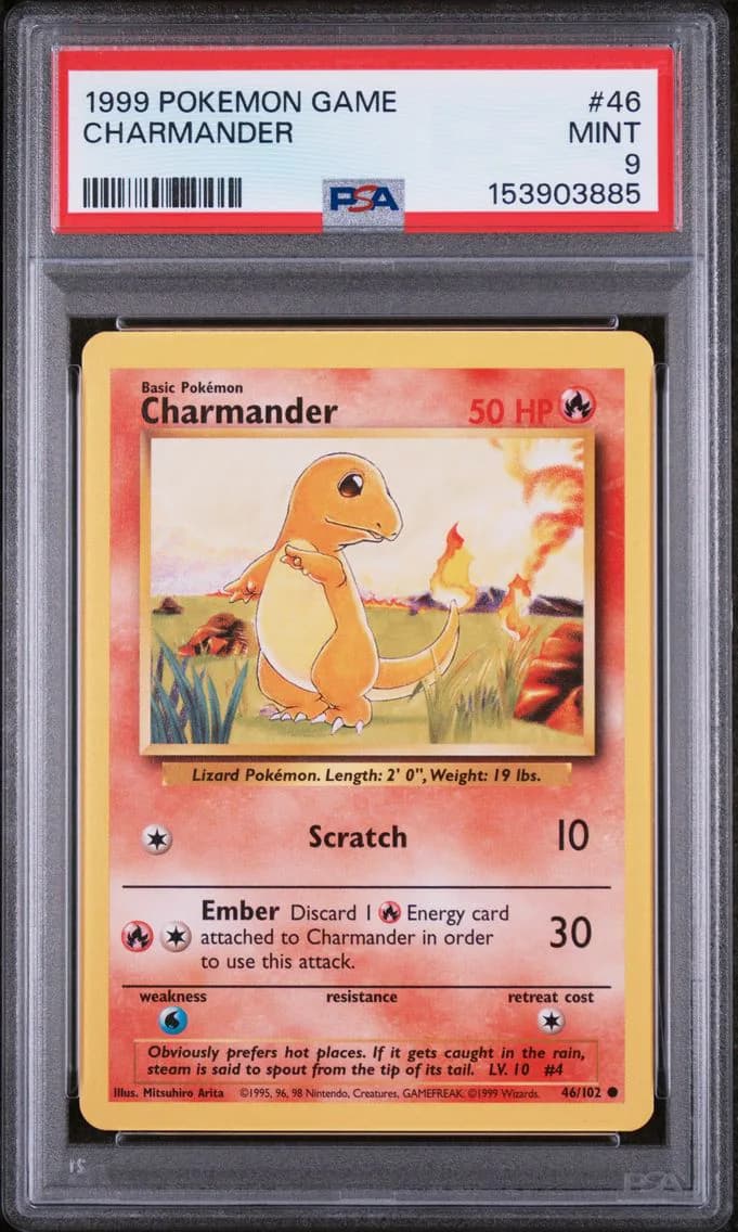 Charmander, Game, PSA 9