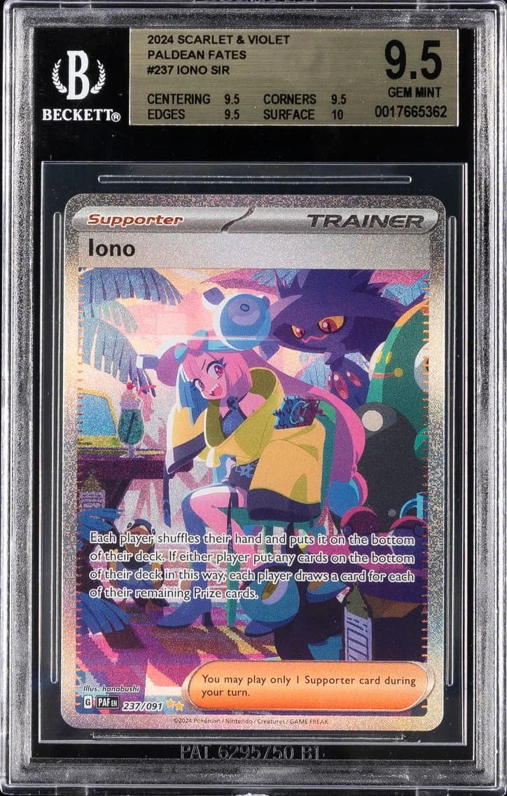 Iono, TCG Scarlet & Violet Paldean Fates, BGS 9.5