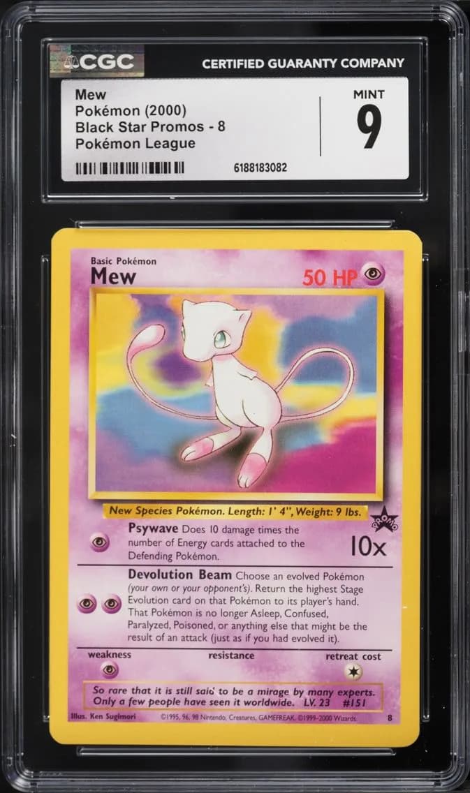 Mew, Black Star Promos - WotC, CGC 9