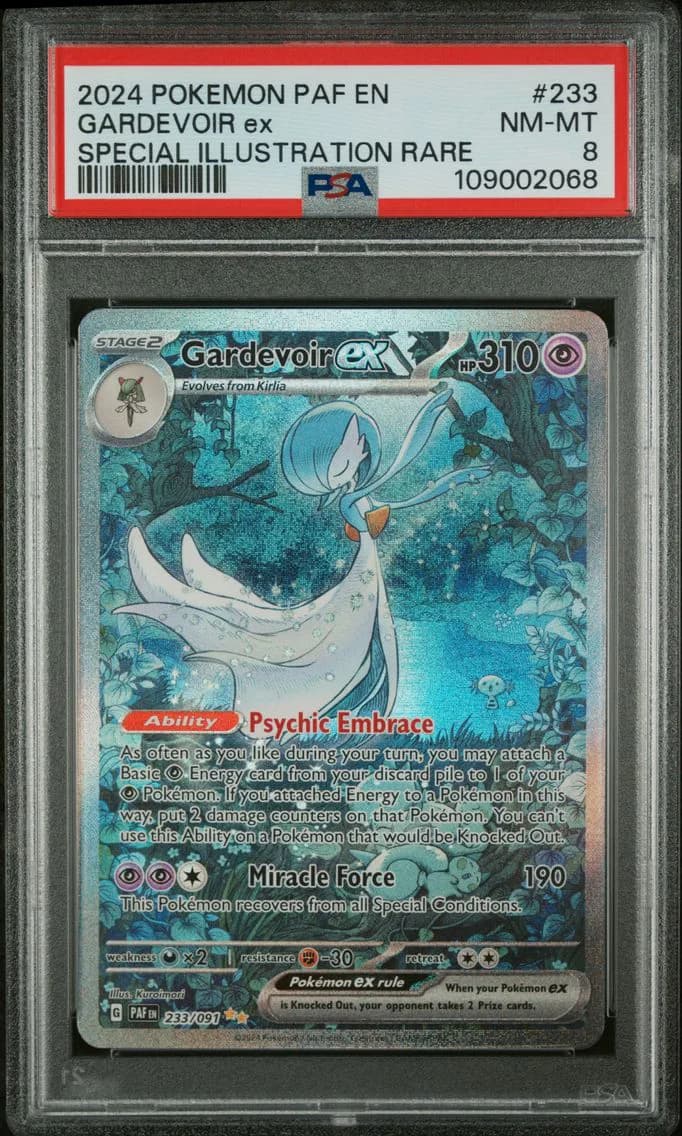 Gardevoir EX, Paldean Fates, PSA 8