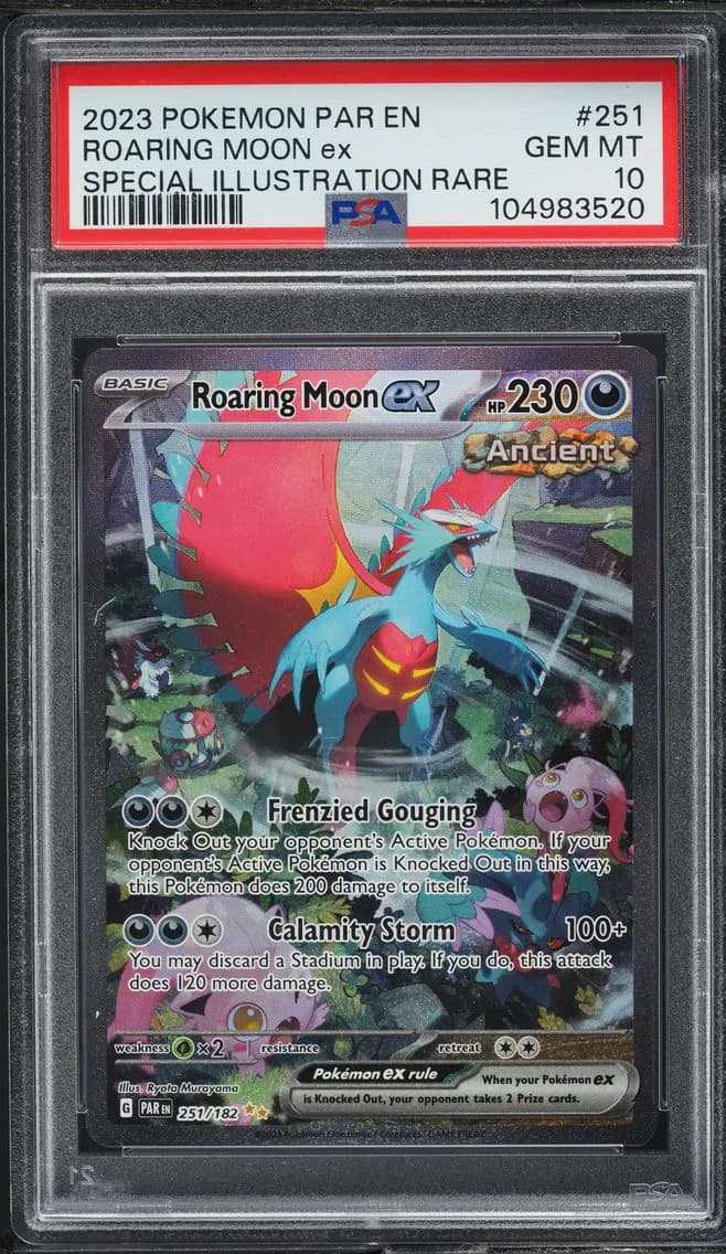 Roaring Moon EX, Paradox Rift, PSA 10