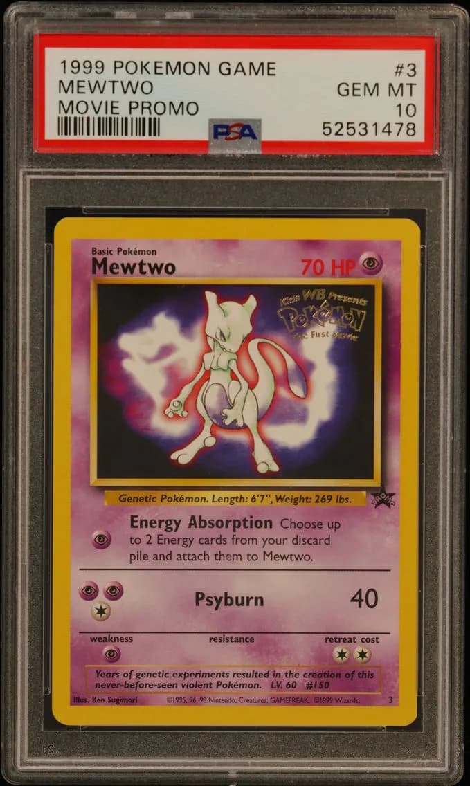 Mewtwo, Game Movie, PSA 10
