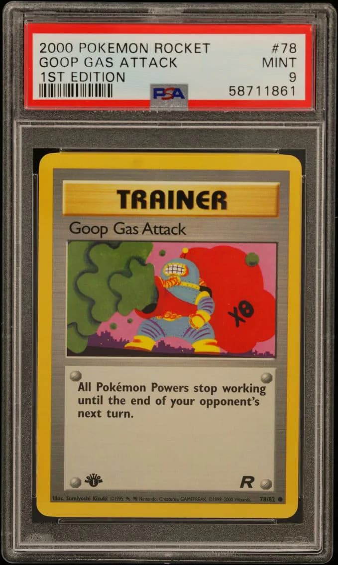 Goop Gas Attack 1st Edition, Rocket, PSA 9