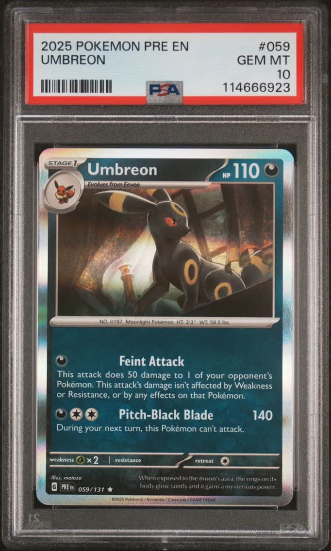 Umbreon, Prismatic Evolutions, PSA 10