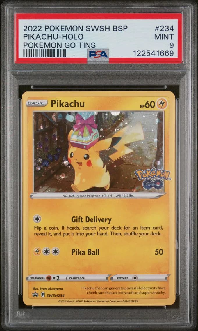Pikachu-Holo, Swsh Black Star Promo, PSA 9