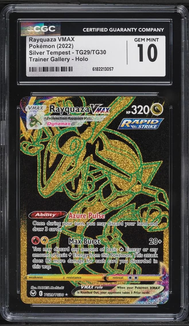 Rayquaza VMAX, Silver Tempest, CGC 10