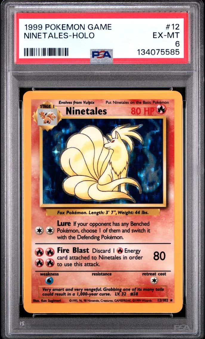 Ninetales-Holo, Game, PSA 6