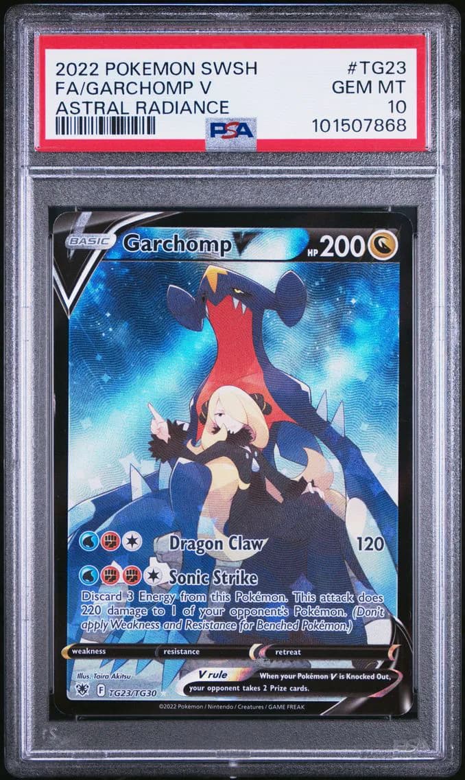Garchomp V, Sword & Shield Astral Radiance, PSA 10