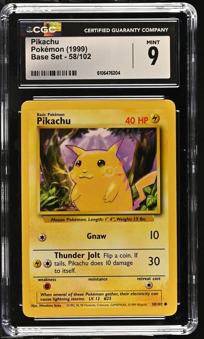 Pikachu, Base Set - Unlimited, CGC 9