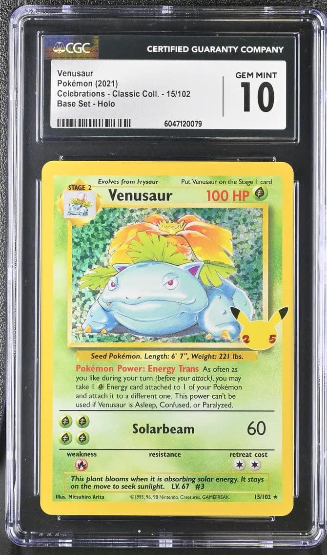 Venusaur, Celebrations - Classic Collection, CGC 10
