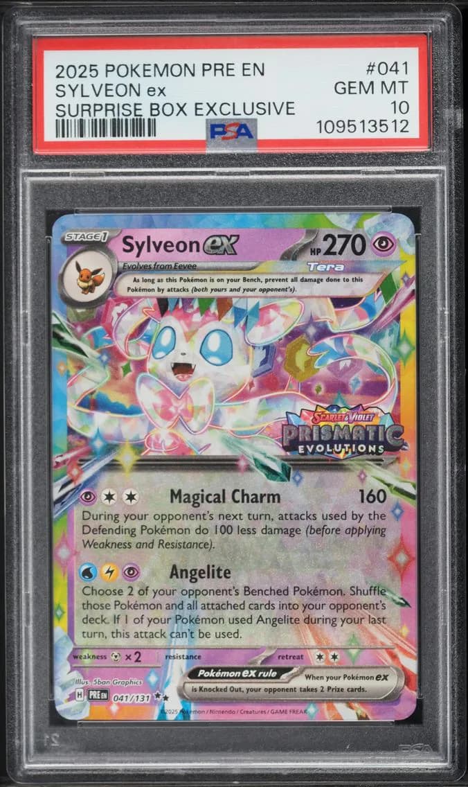 Sylveon EX, Prismatic Evolutions, PSA 10