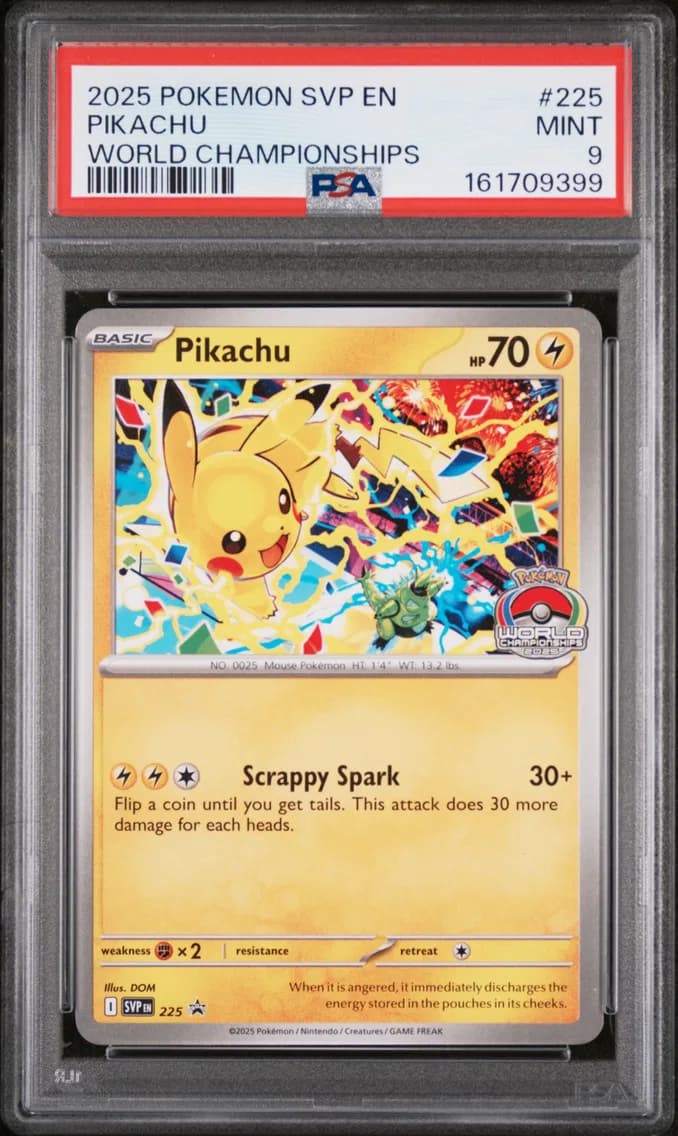 Pikachu, SV Black Star Promo, PSA 9
