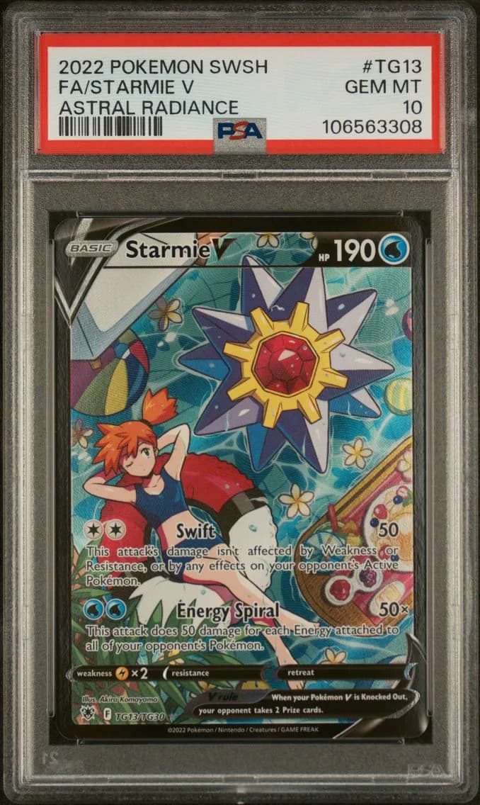 Starmie V, Sword & Shield Astral Radiance, PSA 10