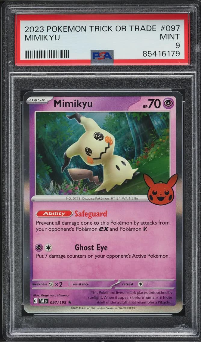 Sv Trick Or Trade Mimikyu, Trick or Trade, PSA 9