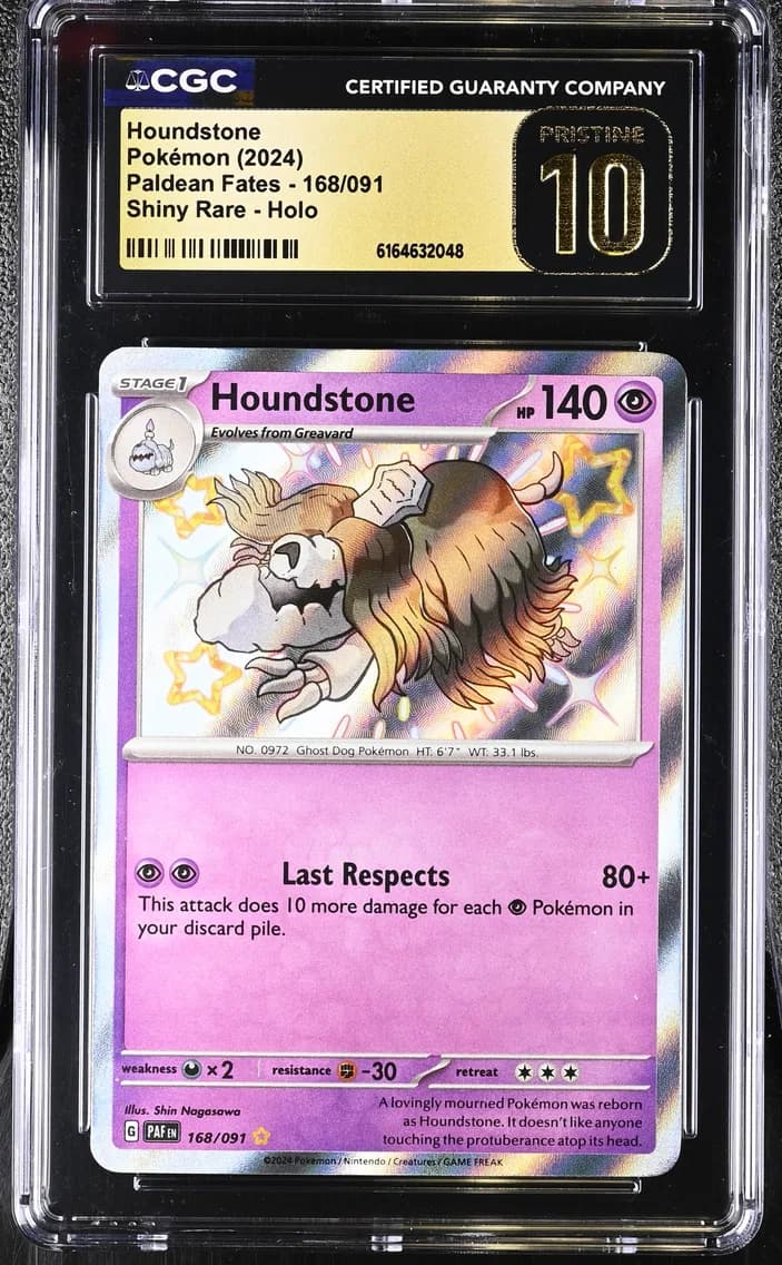 Houndstone, Paldean Fates, CGC 10