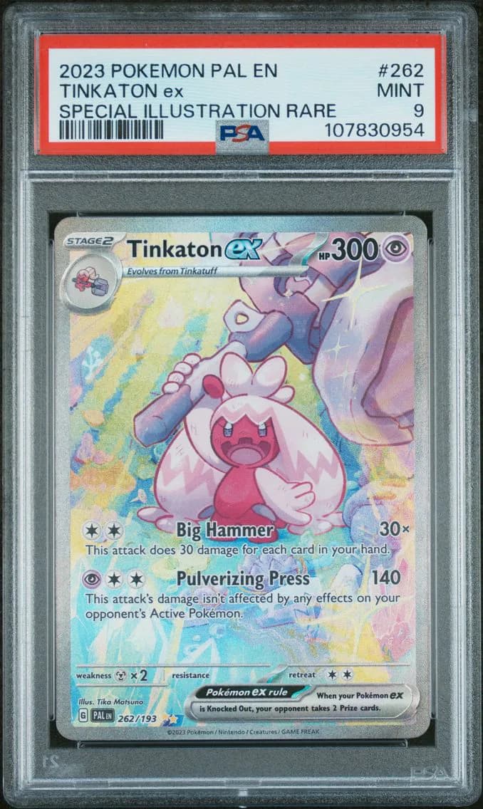 Tinkaton EX, Paldea Evolved, PSA 9