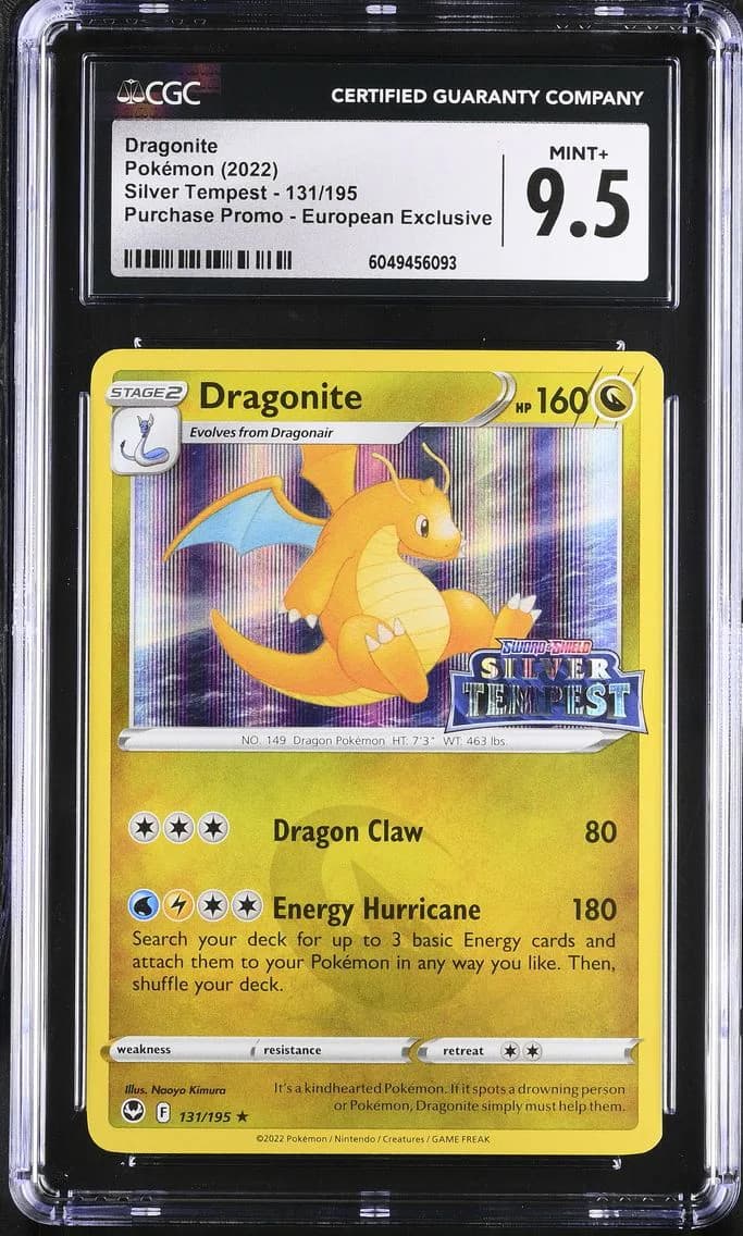 Dragonite, Silver Tempest, CGC 9.5