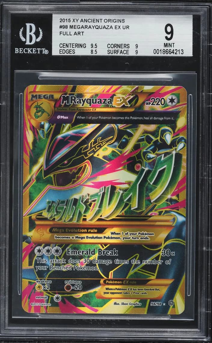 M Rayquaza EX, XY Ancient Origins, BGS 9