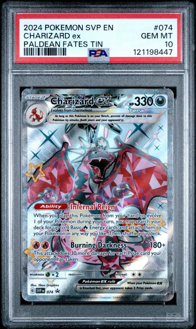 Charizard EX, SV Black Star Promo, PSA 10
