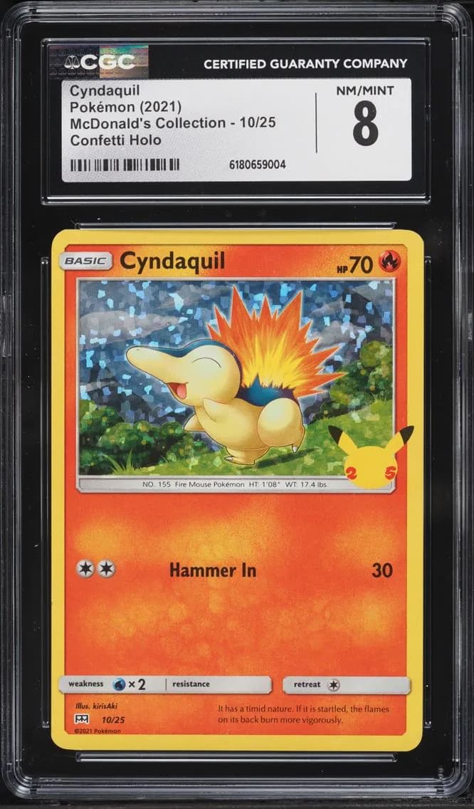 Cyndaquil, McDonald's Collection 2021, CGC 8