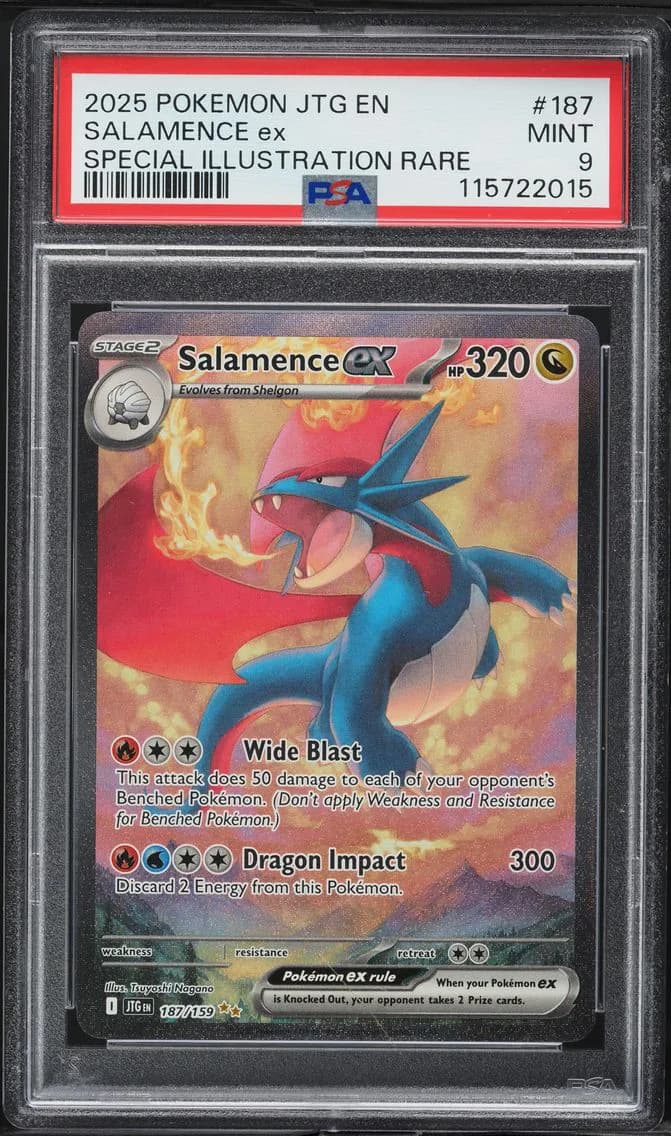 Salamence EX, Journey Together, PSA 9