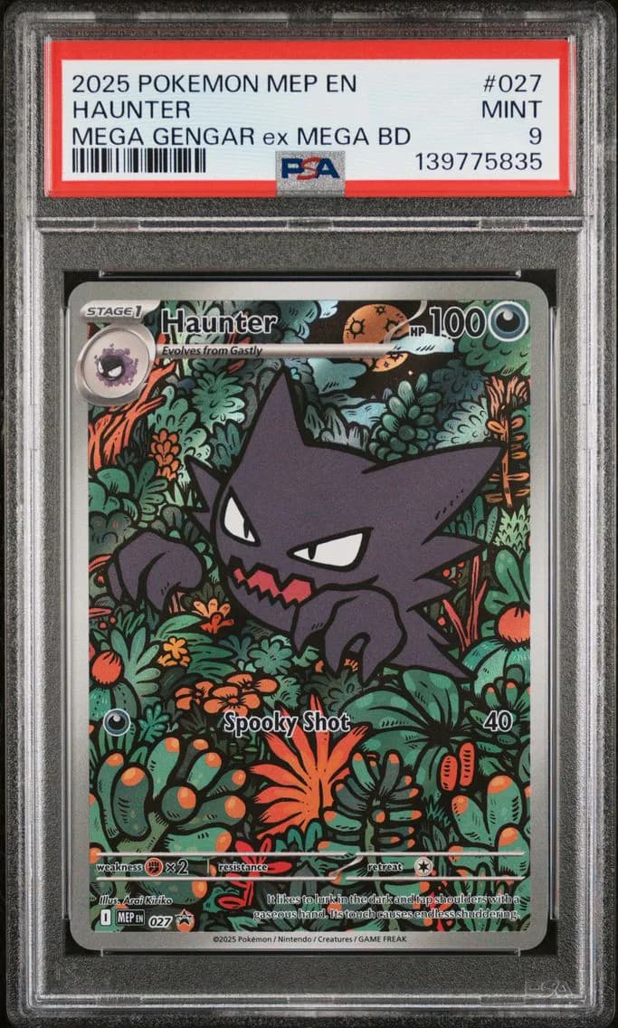 Haunter, Me Black Star Promo, PSA 9