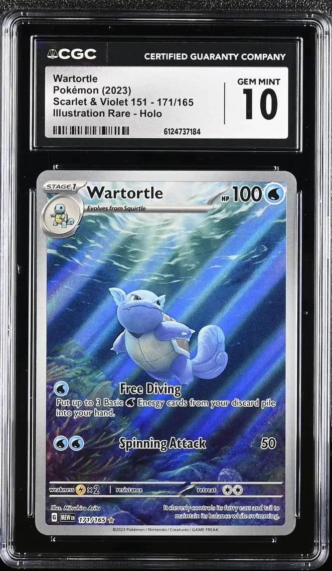 Wartortle, Scarlet & Violet 151, CGC 10